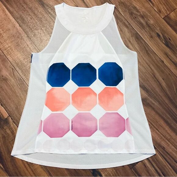 Ted Baker London Marina Mosaic Tank Vest‎ Top  mixed Media/ Waffle Knit Large - Picture 1 of 11